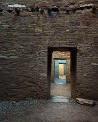 Stone wall with doors